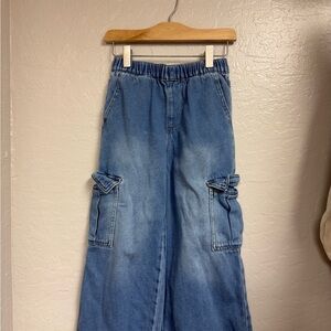 $18 ADD ON cotton on kids denim cargo jeans 7Y Zara Levi's Janie and Jack